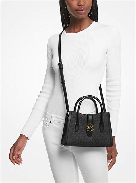 michael michael kors gabby small logo satchel|Gabby Small Logo Satchel .